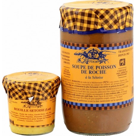 AZAIS POLITO Soupe poisson de roche/rouille 630g + 85g