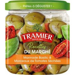 TRAMIER Olives marinade basilic et tomates séchées 150g