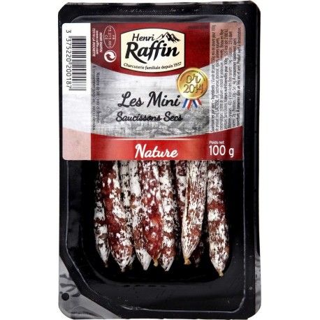 HENRI RAFFIN Mini saucisson sec nature 100g