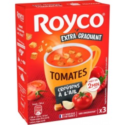 ROYCO Soupe déshydratée tomates et croutons à l'ail 3 sachets