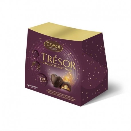 Cémoi Etui Trésor Croustillant Chocolat Noir 200g