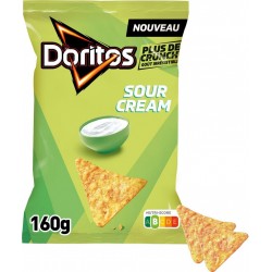 DORITOS Chips tortilla goût Crème aigre 160g