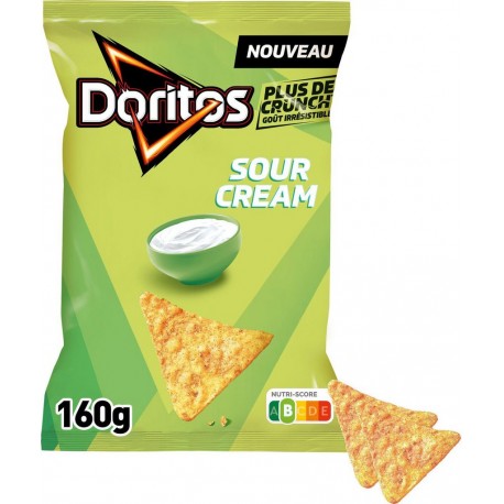 DORITOS Chips tortilla goût Crème aigre 160g