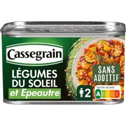 CASSEGRAIN Légumes du soleil et épeautre 375g