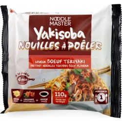 NOODLE MASTER Nouilles à poêler Yakisoba saveur bœuf et citron vert 110g