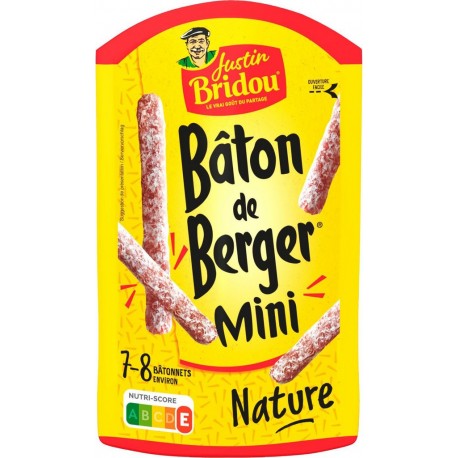 JUSTIN BRIDOU Saucisson sec mini nature 8 100g