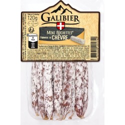 LE GALIBIER Mini saucissons fromage de chèvre 120g