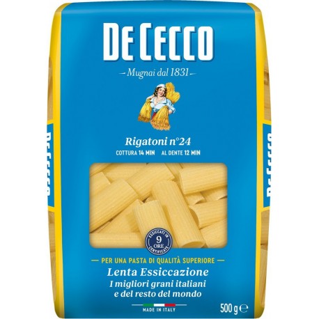 DE CECCO Pâtes Rigatoni n°24 500g