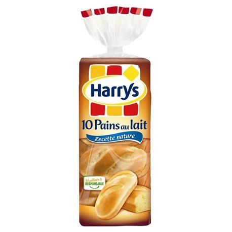 Harrys 10 Pains Au Lait Recette Nature 350g (lot de 10 x 3 paquets)