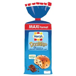 Harrys DooWap Pépites Chocolat Lait Maxi 500g (lot de 10 x 3 paquets)