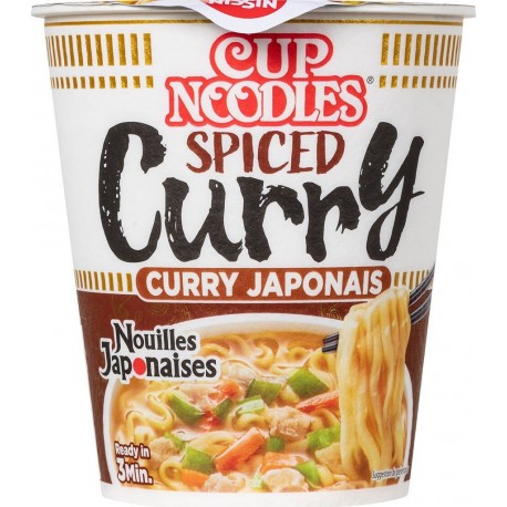 NISSIN Nouilles déshydratées japonaises au curry 67g