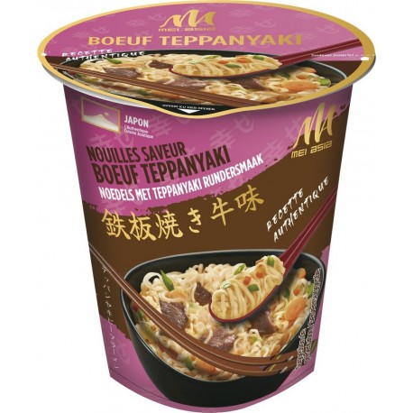 MEI ASIA Nouilles japonaises saveur bœuf teppanyaki 65g