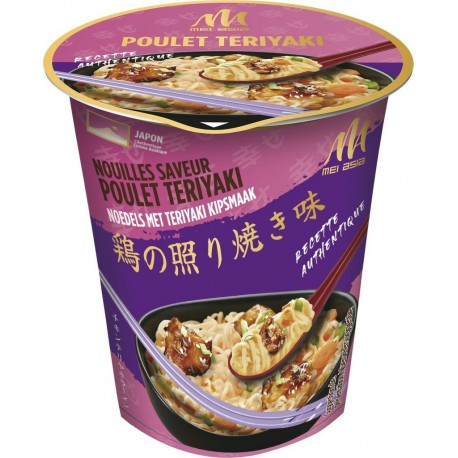 MEI ASIA Nouilles japonaises saveur poulet teriyaki 65g