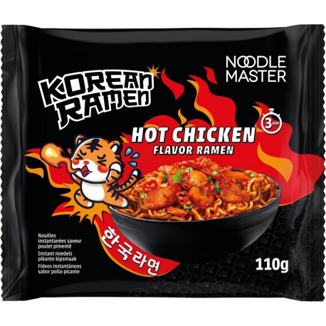 NOODLE MASTER Nouilles à poêler coréennes ultra pimentées Hot chicken 110g