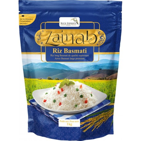 ZAINAB Riz 100% basmati traditionnel Pakistan 1Kg