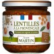 JEAN MARTIN Lentilles à la Provençale Cuisinées aux Oignons et Carottes 360g