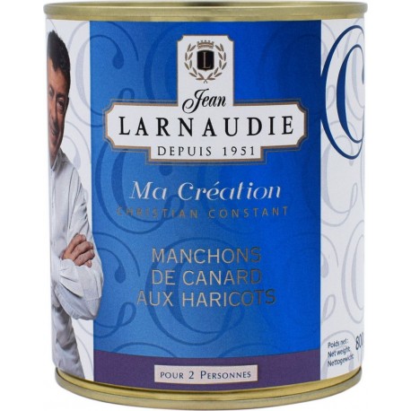 JEAN LARNAUDIE Manchons de canard aux haricots 840g