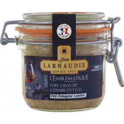 JEAN LARNAUDIE Foie gras de canard entier vieil armagnac et poivre 120g