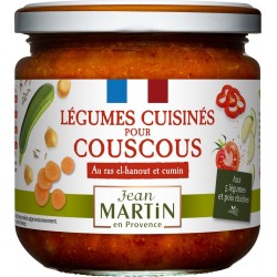 JEAN MARTIN Légumes Cuisinés pour Couscous au Ras El-Hanout et Cumin 360g