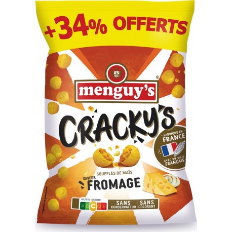 MENGUY Biscuits apéritifs Cracky's fromage 'S 242g