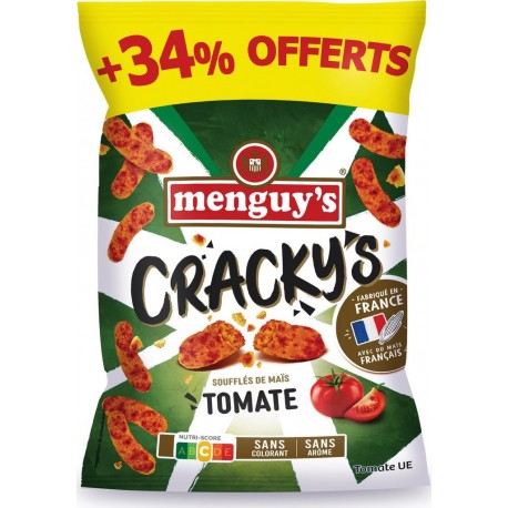 MENGUY Biscuits apéritifs Cracky's tomate 'S 242g