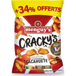 MENGUY Biscuits apéritifs Cracky's à la cacahuète 'S 242g