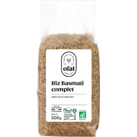 OFAL Riz Basmati Complet 500g