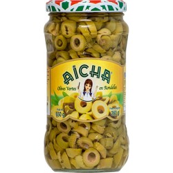 AICHA Olives vertes rondelles 360g net égoutté