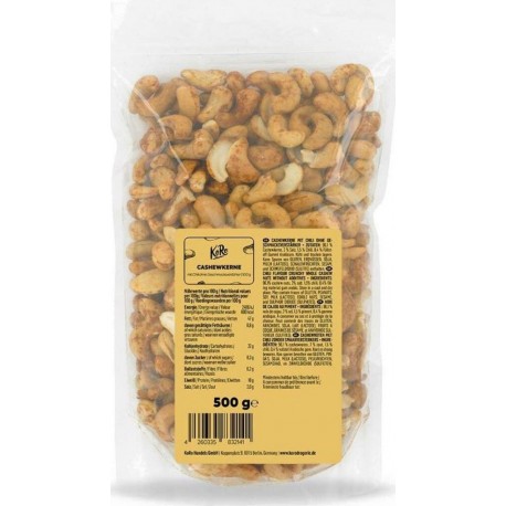 NC Koro Noix De Cajou Au Piment Sans Exhausteur De Goût 500 G l'unité de 0.5Kg