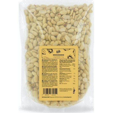 Koro Cacahuètes Blanchies Et Crues 1Kg l'unité de 1Kg