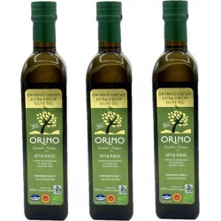 Aop Huile D'olive Bio Grecque Extra Vierge Orino les 3 bouteilles de 0.5L