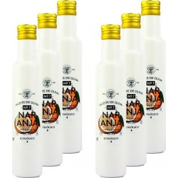 NC Huile Olive Extra Vierge Bio Infusée À L'orange Bouteille 250ml les 6 bouteilles de 0.25L