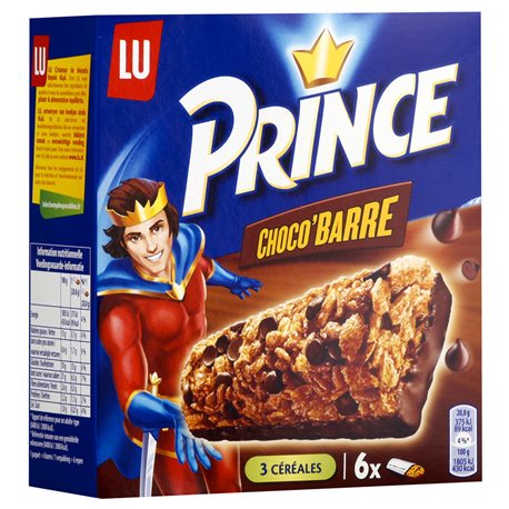 Prince Barre au Chocolat 125g (lot de 10 x 3 boîtes)
