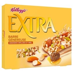 Kellogg's Extra Barre Miel et Amandes Grillées 128g (lot de 10 x 3 boîtes)