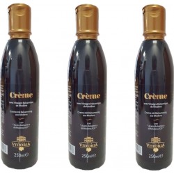 NC Lot 3x Crème De Vinaigre Balsamique Villa Vittoria Bouteille 250ml les 3 bouteilles de 0.25L