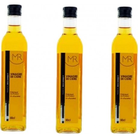 NC Lot 3x Vinaigre De Cidre Marcel Recorbet Bouteille 500ml les 3 bouteilles de 0.5L