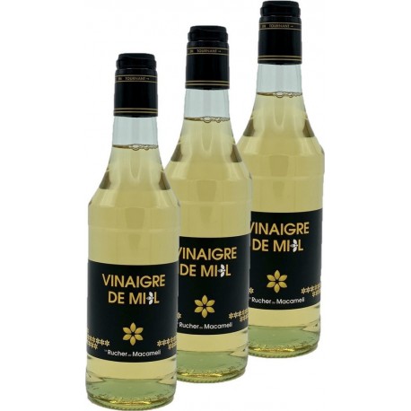 NC Vinaigre De Miel Rucher De Macameli les 3 bouteilles de 0.5L