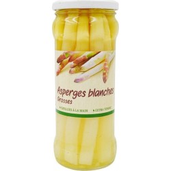 Grosse Asperge Blanche Pelée Agidra l'unité de 0.53Kg