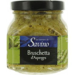 NC Bruschetta D'asperges Vertes Les Saveurs De Savino Pot 140g l'unité de 0.14Kg