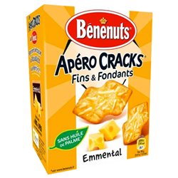 Bénénuts Apéro Cracks Fondant Emmental 85g (lot de 10 x 3 boîtes)