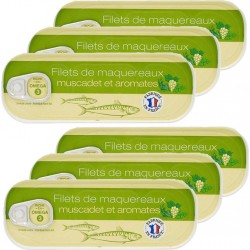 NC Filets De Maquereaux Muscadet & Aromates Agidra les 6 unités de 0.18Kg