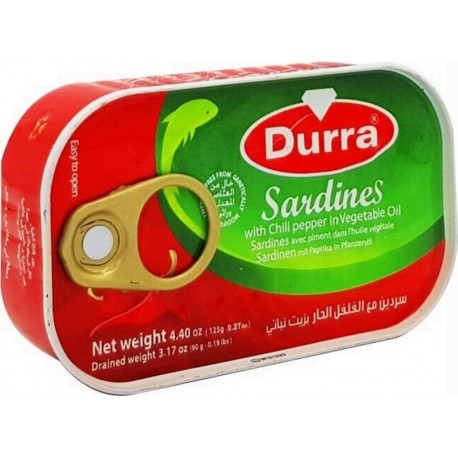 NC Sardines Piquantes À L'huile Durra 125g 0.12Kg