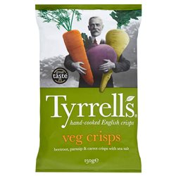 Tyrrell's Chips Mélange de Légumes 150g (lot de 10 x 3 sachets)