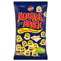Monster Munch Jambon Fromage 85g (lot de 10 x 6 sachets)