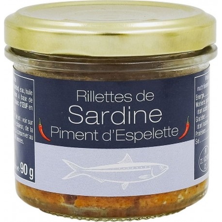 NC Rillettes Sardine Au Piment D'espelette Agidra l'unité de 0.09Kg