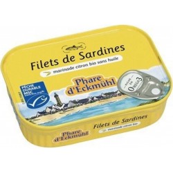 NC Sardine Huile Olive/citron Boite Phare D'eckmuhl