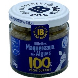 NC Rillettes De Maquereaux Msc Aux Algues L'ile Bleue l'unité de 0.1Kg