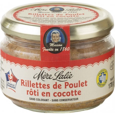 NC Rillettes De Poulet Rôti En Cocotte Mère Lalie l'unité de 0.17Kg