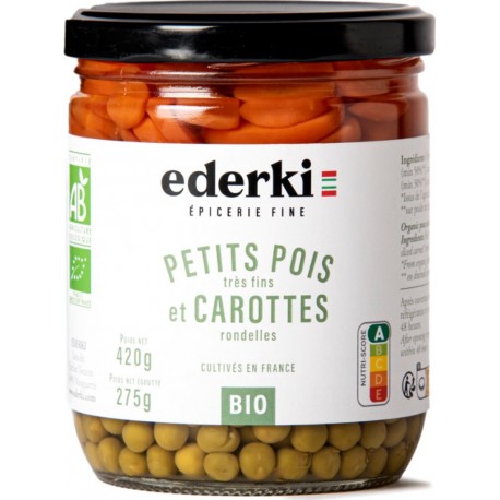 NC Petits Pois / Carottes Très Fins Bio 420g