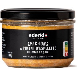 NC Chichons Au Piment D'espelette Rillettes De Porc 180g